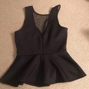 Sophisticated black tank with netting